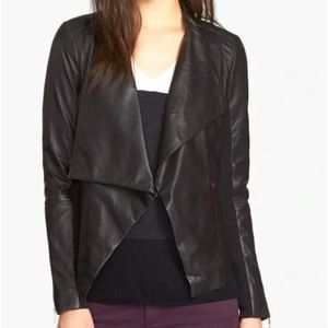 Trouvé Draped Collar Leather Jacket 🌵xs